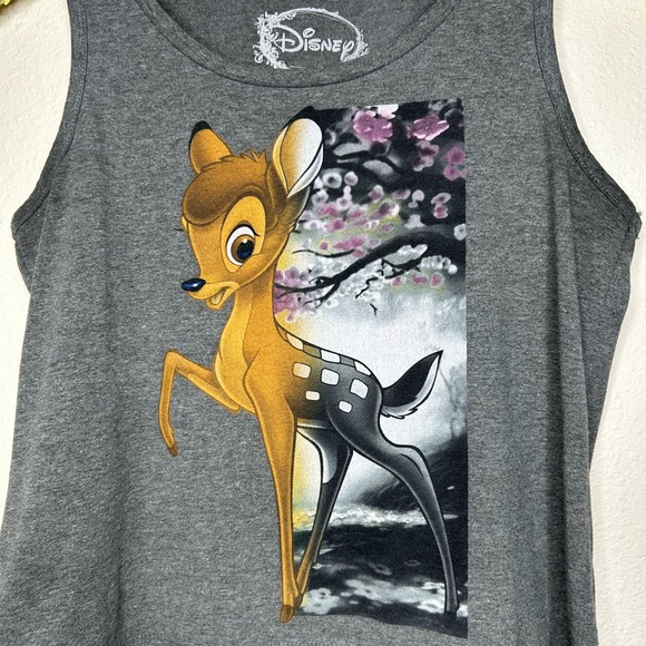 Disney Bambi Chic Graphic High Low Tank Top M - Picture 2 of 4